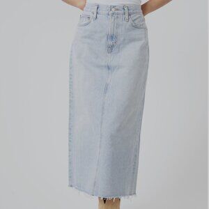Agolde Della Denim Midi skirt